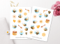 Preview: Bienen Sticker Set
